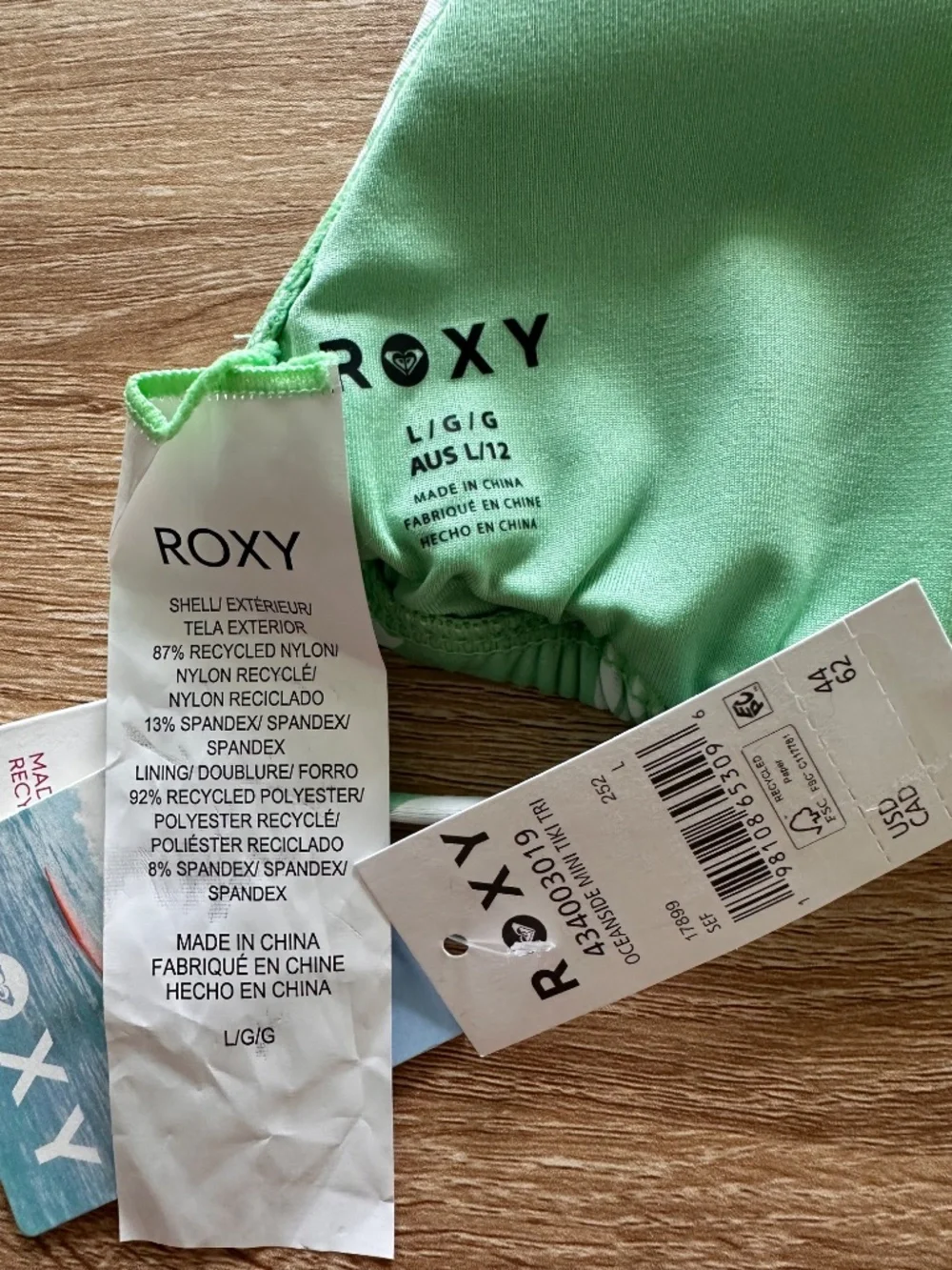Roxy Green Oceanside Hibiscus Bikini